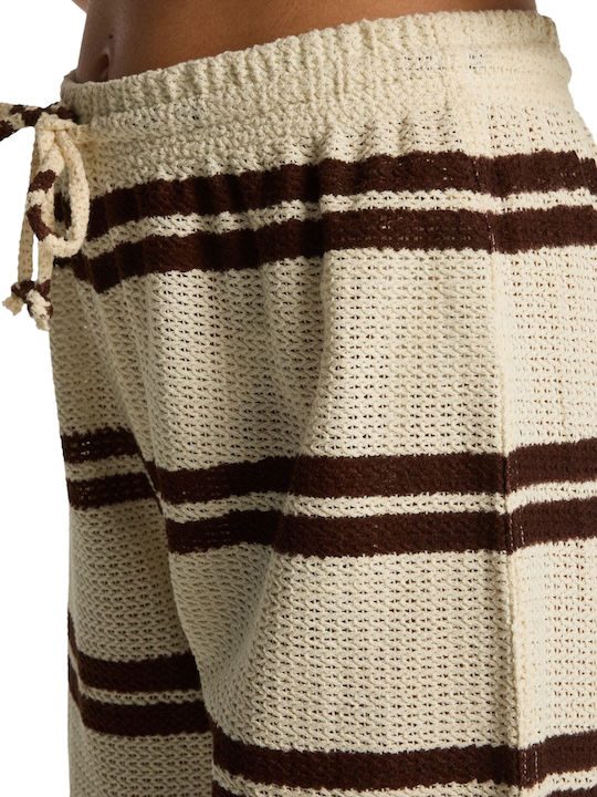 Hot Women's Fabric Trousers Beige