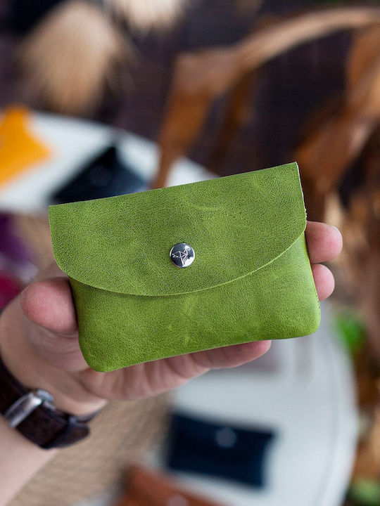Leder Herrenbrieftasche Karten Grün