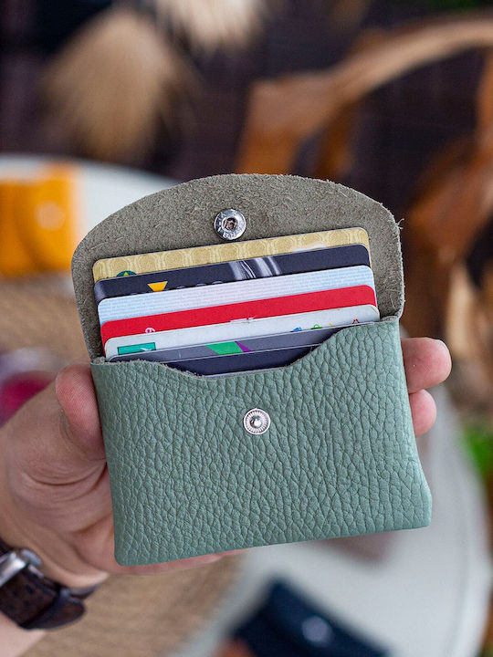 Leder Herrenbrieftasche Karten Grün Leder Herrenbrieftasche Karten Grün