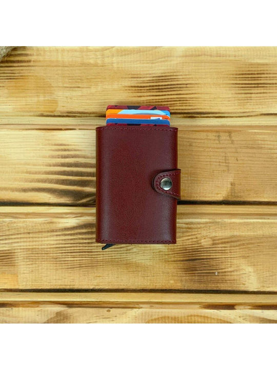 Ανδρικό Πορτοφόλι με RFID Μπορντό
