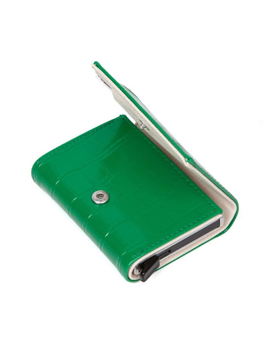 Herrenbrieftasche mit RFID Grüne Herrenbrieftasche mit RFID Grüne