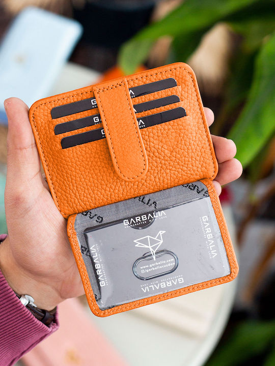 Leder Herrenbrieftasche Orange