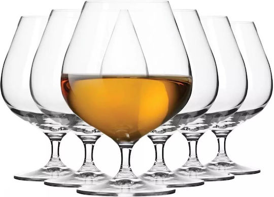Krosno Harmony Set Brillen Cognac / Brandy Kelch Kristall 550ml 6 Stück