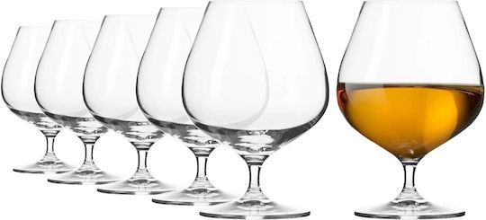 Krosno Harmony Set Brillen Cognac / Brandy Kelch Kristall 550ml 6 Stück