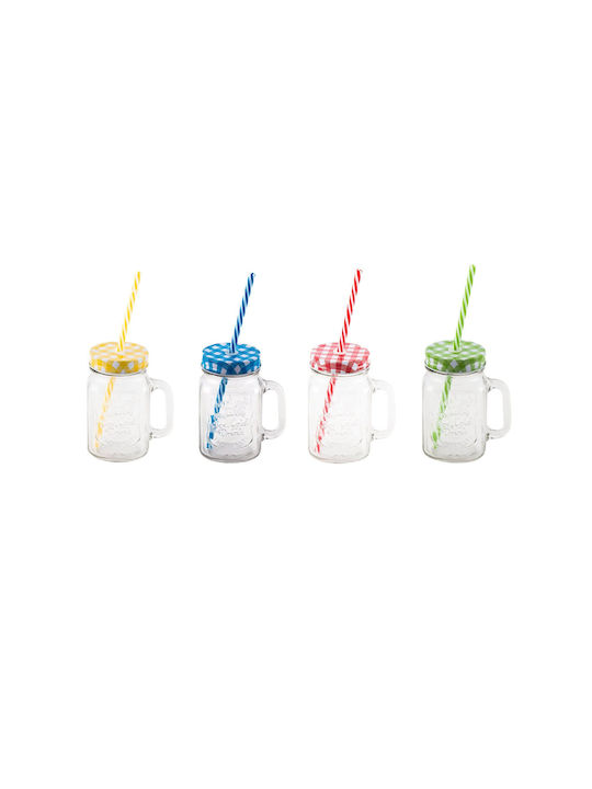 Pahar Cocteiluri Pentru Apă Pentru Bere Din Plastic Cu Pai 450ml