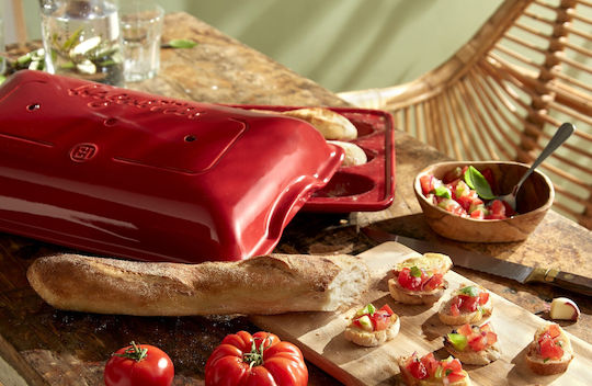 Emile Henry Bakeware Tin For Bread Ceramic 39.5x23.5x11cm