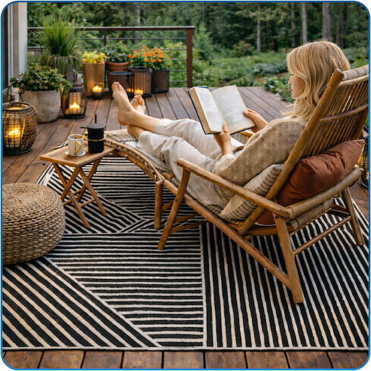 Strado Außenbereich Rechteckiger Outdoor-Teppich 140x200cm