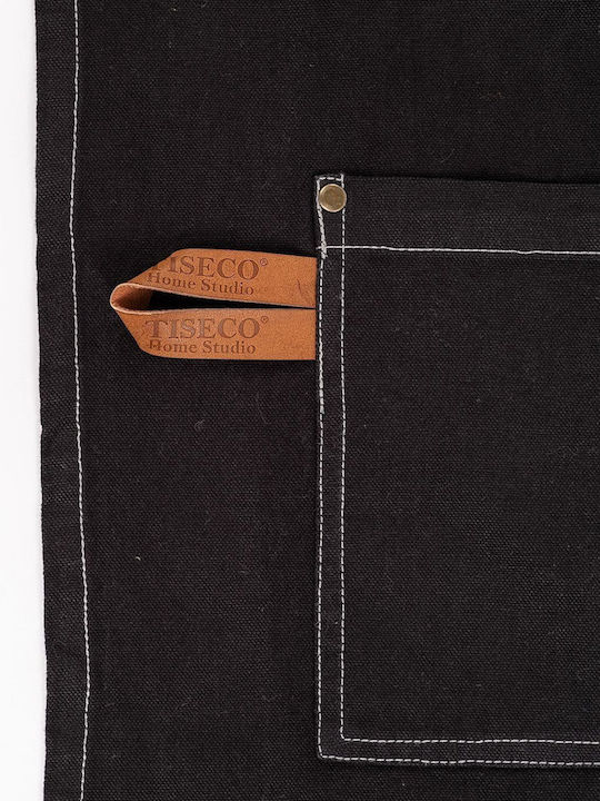Tiseco Havana Schürze Für Küche Schwarz 85x70cm