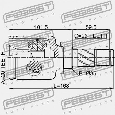 Febest Mazda Demio Dy 2002-2005 Jp Gg12-22-620 Vorderseite Autoteile für die Vorderseite