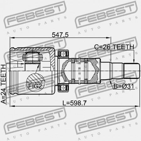 Δεξιός Εσωτερικός Σύνδεσμος Volvo S80 2007 36000559