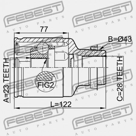 Δεξιός Εσωτερικός Σύνδεσμος Mazda 626 Ge 1991-1994 Eu G570-22-520