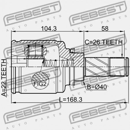 Left Inner Joint Renault Kangoo 2008 391017321r
