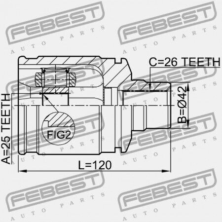 Rechter Innerer Verbindungselement Mazda 626 Gd 1988-1992 Usa G033-22-520