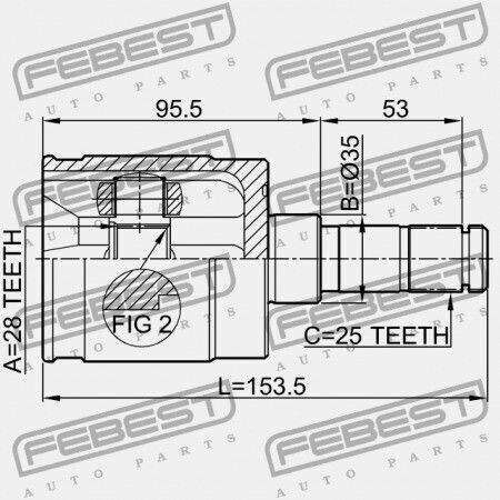 Αριστερός Εσωτερικός Σύνδεσμος Honda Civic 4d Fd1 2006-2014 Jp 44310-s5a-j00