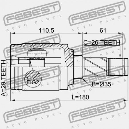 Οπίσθιος Εσωτερικός Σύνδεσμος Ford Kuga Cbv 2008-2012 Eu 1565594