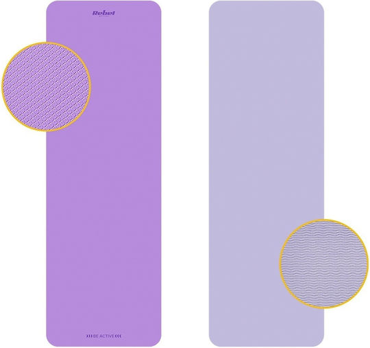 Rebel Active Yoga Exercise Mat Purple (183x61cm)