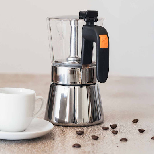 Bra Flavour Crystal Μπρίκι Espresso Inox