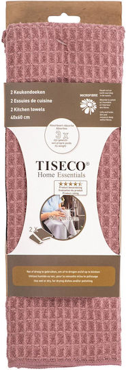 Tiseco Essential", "mauve Πετσέτα Κουζίνας σε Μωβ Χρώμα 40x60cm 2τμχ