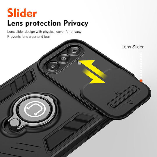 Spigen Samsung Galaxy A17 5g Schiebeschutz Camshield Handyhülle Ring Schutzabdeckung Schwarz