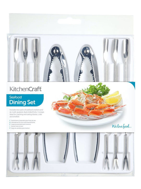 Kitchen Craft Set de tacâmuri argintii 8 bucăți