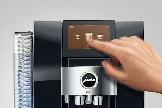 Jura Automatic Espresso Machine 1450W 15bar Pressure for Cappuccino with Grinding Mill Black 2128123