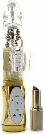 Platinum Impulse Butterfly Вибратор 058850 10-344 7 Функции на Вибрация Въртящ Се 3 Скорости на Въртене 24 См Златист