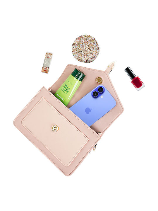 Gallantry Damen Abendtasche Schultergurt Rosa