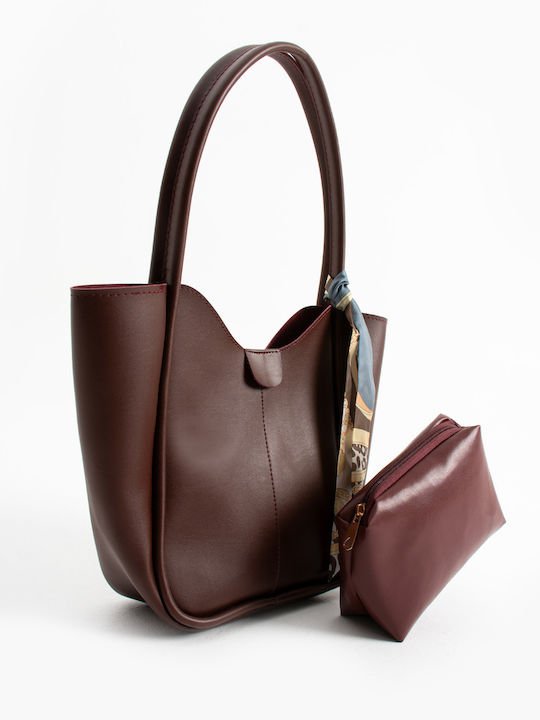 Leather Women's Shoulder Bag Brown