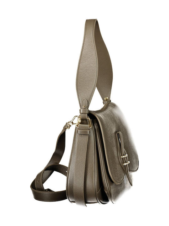 Leather Women's Handbag Brown E1U7F120101 W25