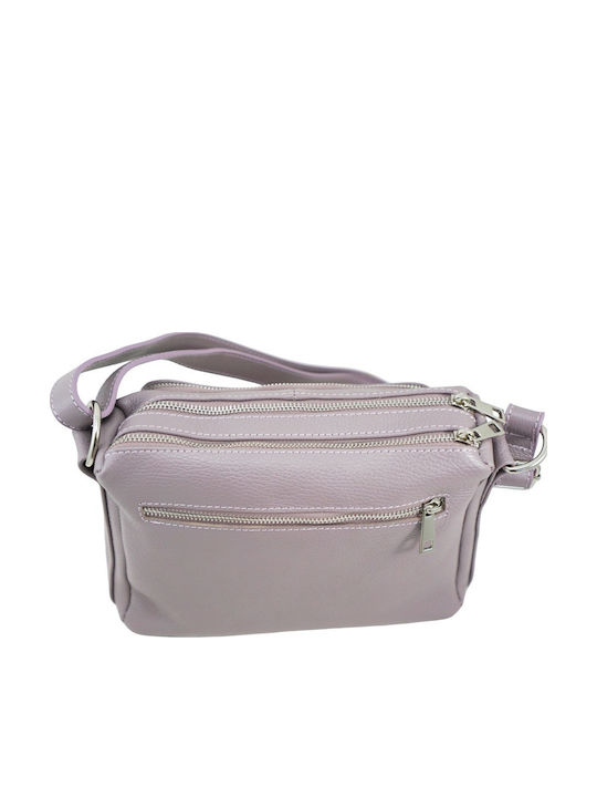 Leather Women's Crossbody Bag Purple