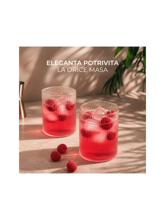 Miamio Set Pahare Pentru Apă Cocteiluri Din Sticlă 280ml 6 Bucăți