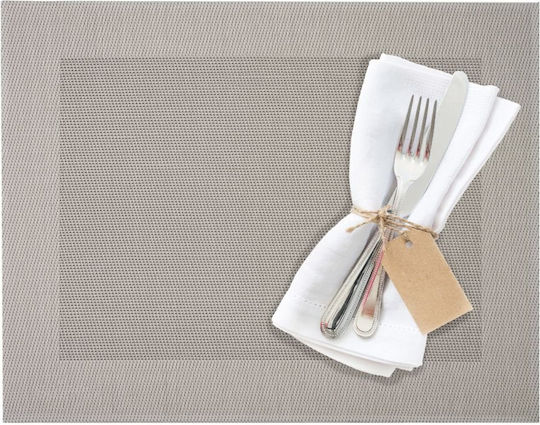 Saleen Home Σουπλά Υφασμάτινο Καφέ 42x32cm