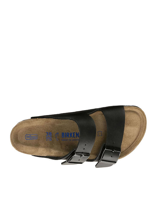 Classic Arizona Birko Flor Men's Sandals Black Narrow Fit