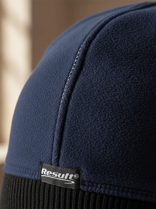 Beanie Reversibil Fleece Pentru Bărbați Căciulă Albastru Marin