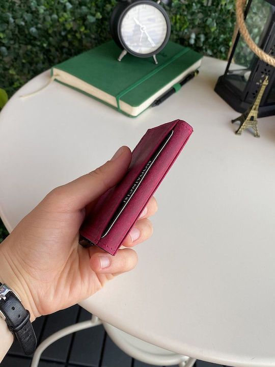 Мъжки Кожен Портфейл за Карти с RFID Черен