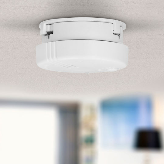 Alecto Pack 2 Compact Mini Smoke Detectors Durable 5-year Battery White