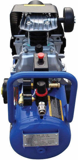 Satra Einphasiger Luftkompressor 78dB mit Leistung 1,5hp und Luftkammer 24lt