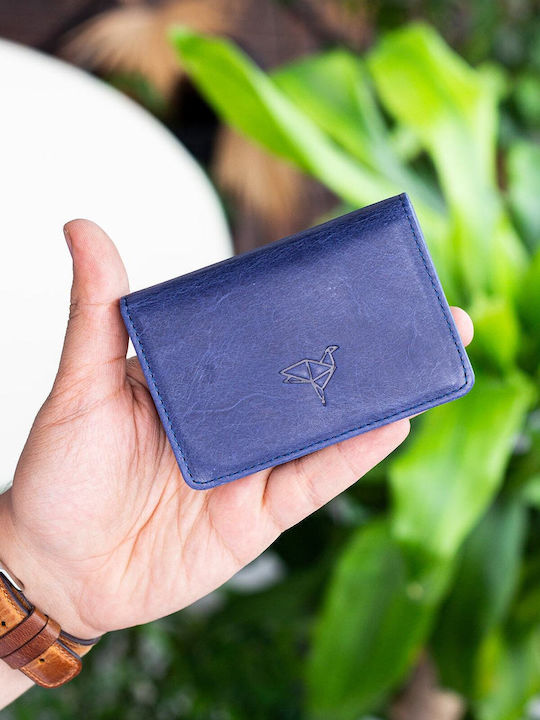 Leather Men's Card Wallet Green