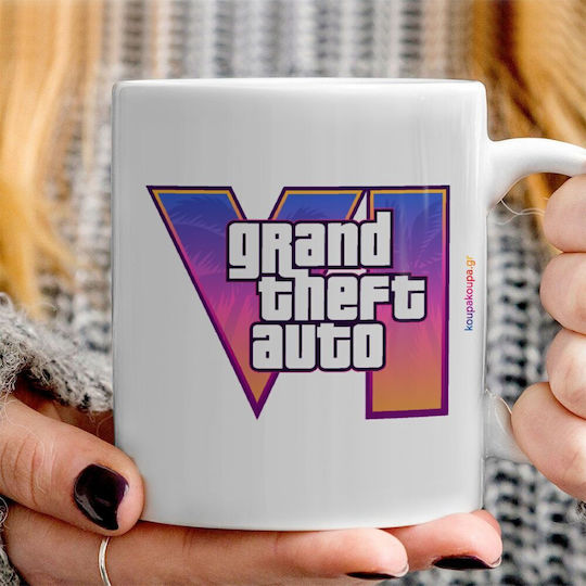 Koupakoupa Gta Vi Κούπα Κεραμική Καφέ 330ml