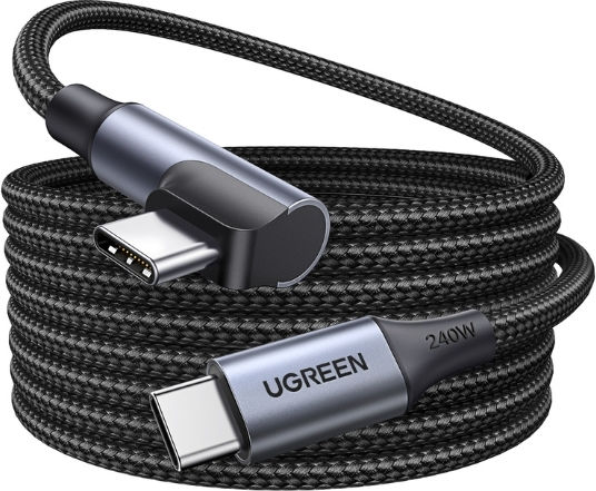 Ugreen L536 Кабел USB-C мъжки - USB-C 240W PD Черен 1m 340705