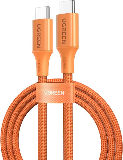 Ugreen L502 USB-C Male - USB-C Cable 100W PD Orange 1m 340703