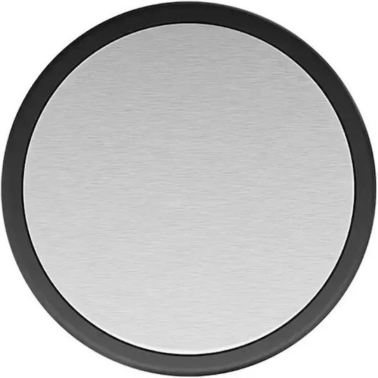 Eko Villa Swing Waste Bin from Inox Steel Push Silver 12L