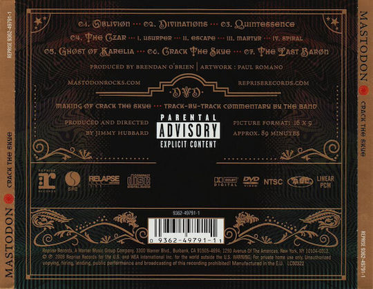 Mastodon Crack Skye Cd Dvd