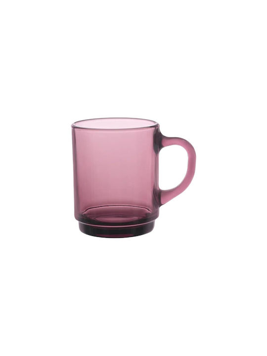 Duralex Versailles Κούπα Γυάλινη Μωβ 260ml 6τμχ