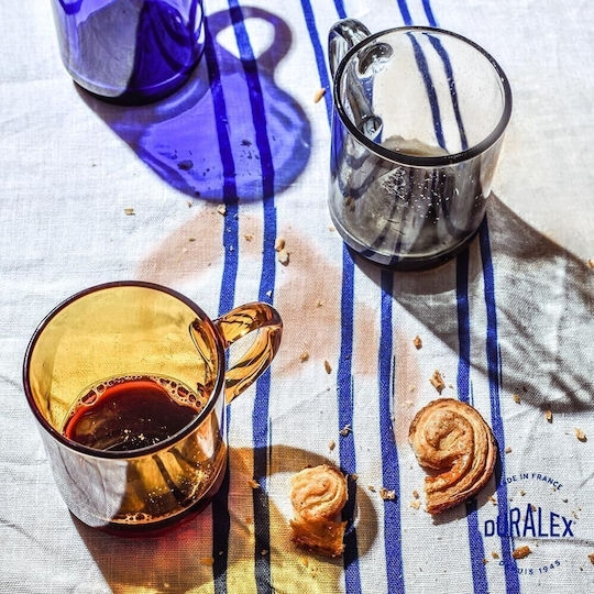 Duralex Versailles Κούπα Γυάλινη Γκρι 260ml 6τμχ