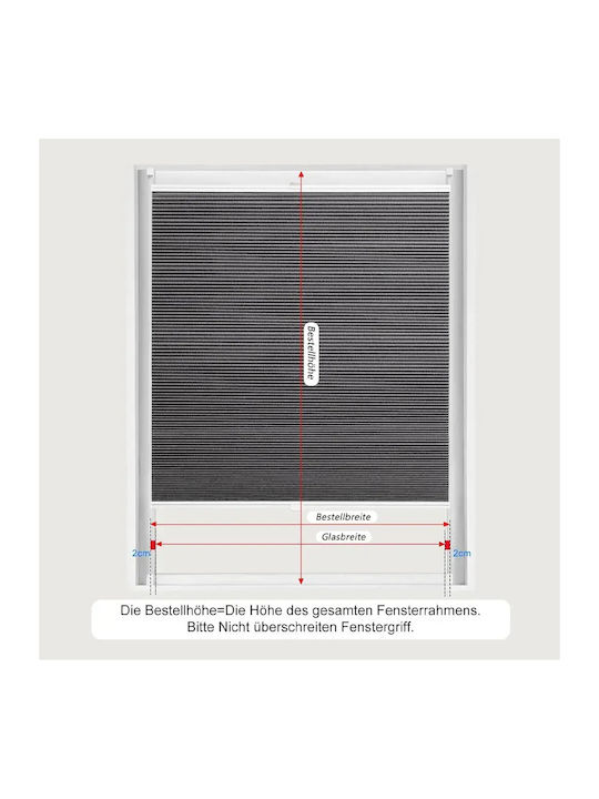 Woltu Aluminum Shading Blind In Grey Colour W60xH120cm