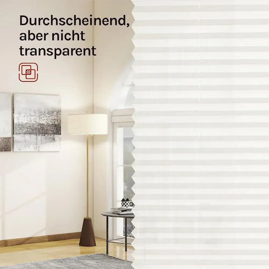 Woltu Fabric Shading Blind In Ecru Colour W80xH130cm