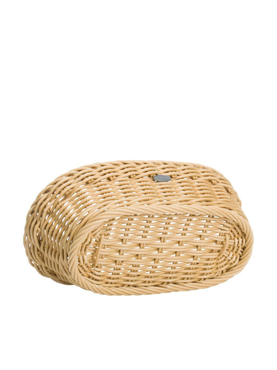 Saleen Plastic Beige Bread Basket 28x16x8cm