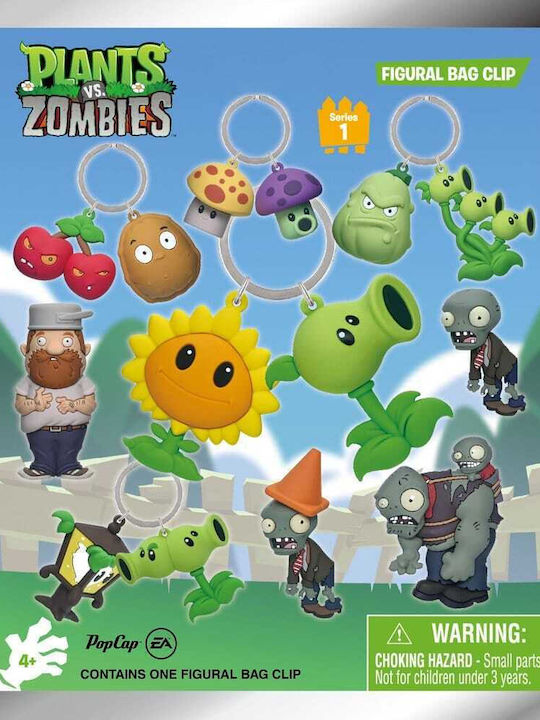 Plants Vs Zombies 3d Foam Bag Clips Serie 1 Display 24