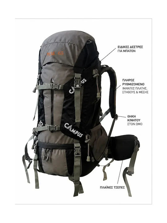 Campus Peak 810-9654 65л Експедиция Водоустойчиво покритие Campus Peak 810-9654 65л Експедиция Водоустойчиво покритие